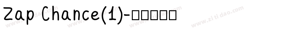 Zap Chance(1)字体转换